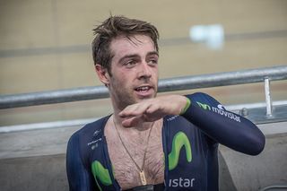 Alex Dowsett prapares for hour record at Lee Valley Velodrome 7th January 2015 by Roo Fowler 42