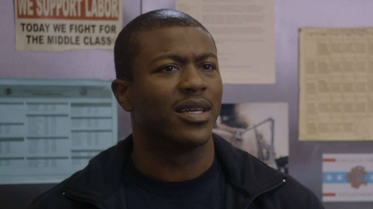 Edwin Hodge as Rick Newhouse in Chicago Fire Season 2 on NBC.