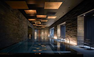 Indoor swimming pool and bath