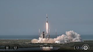 A SpaceX Falcon 9 rocket launches the MRV-MEV satellite-servicing mission for Northrop Grumman on July 21, 2026.