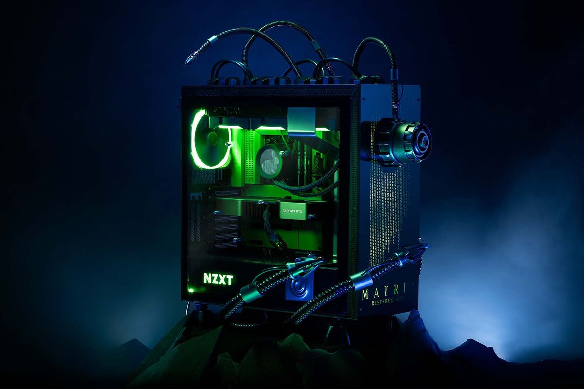 Nvidia RTX 30-series PCs modded to look like they're out of The Matrix