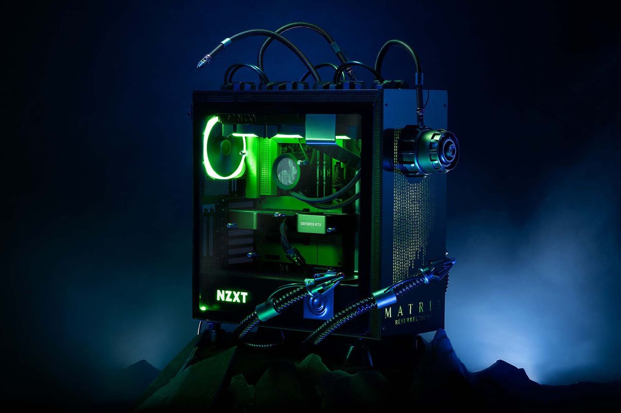 Nvidia RTX 30-series PCs modded to look like they're out of The Matrix