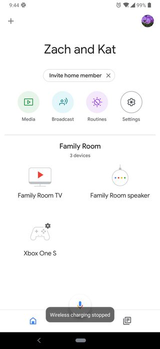 Google Home Dashboard