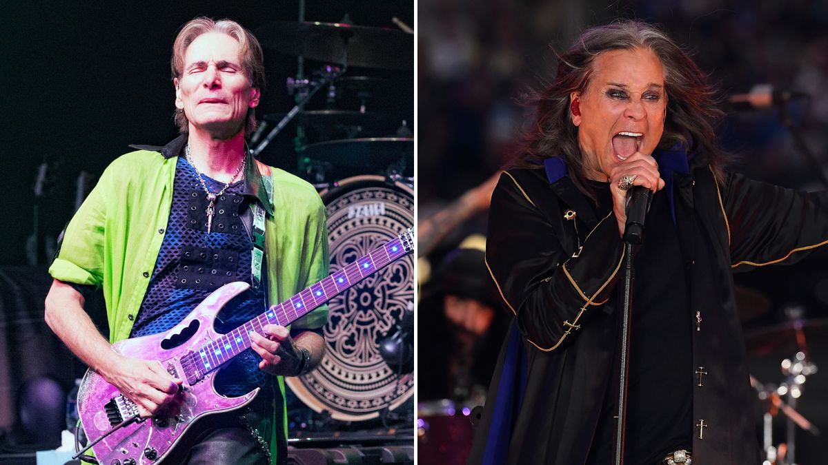 Steve Vai (left) and Ozzy Osbourne