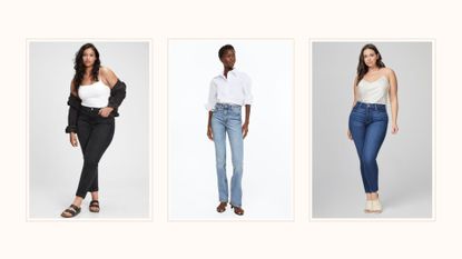 models showcasing some of the best jeans brands for women for style and quality