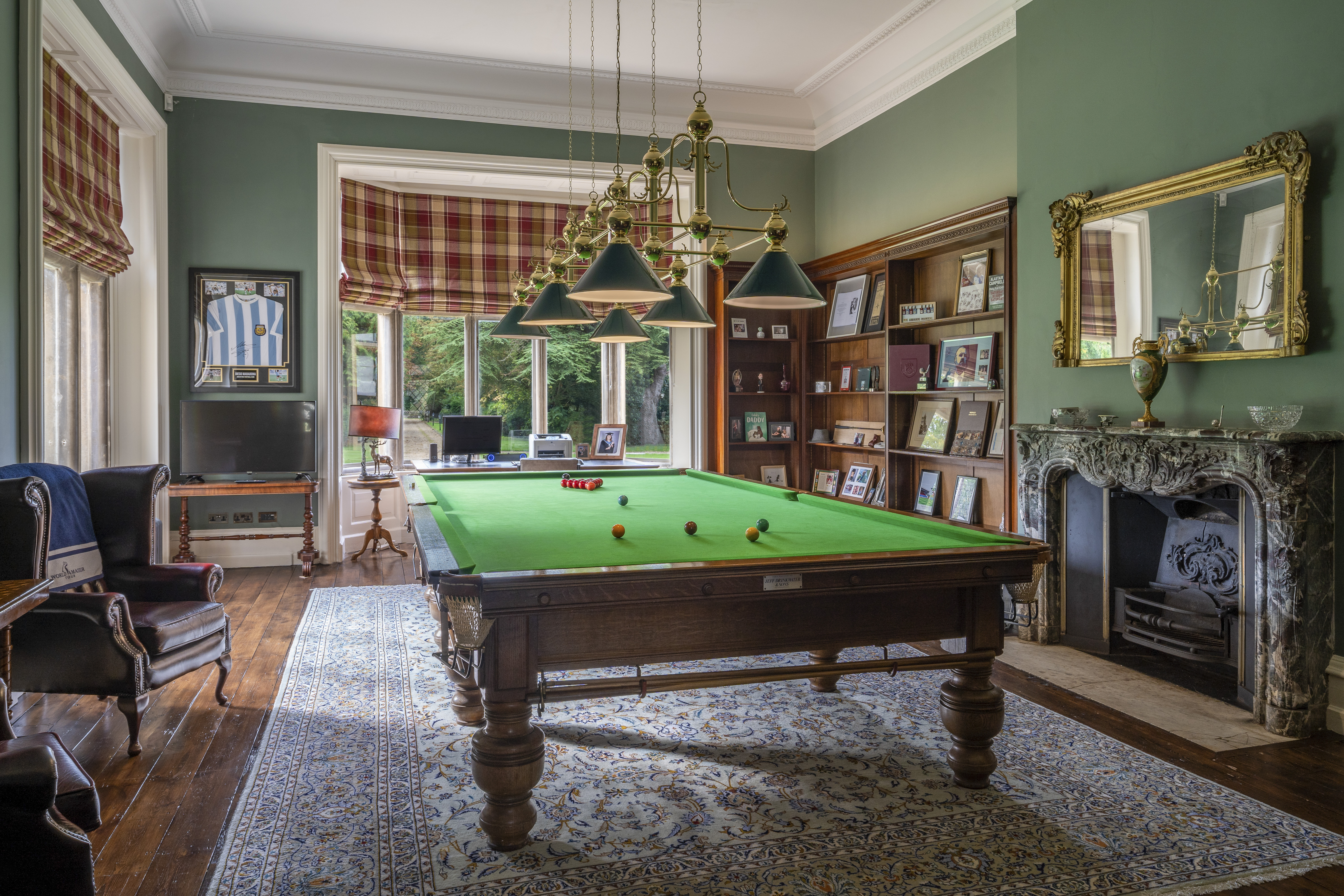 Houses for sale with libraries: Burton Hill, Malmesbury, Wiltshire.