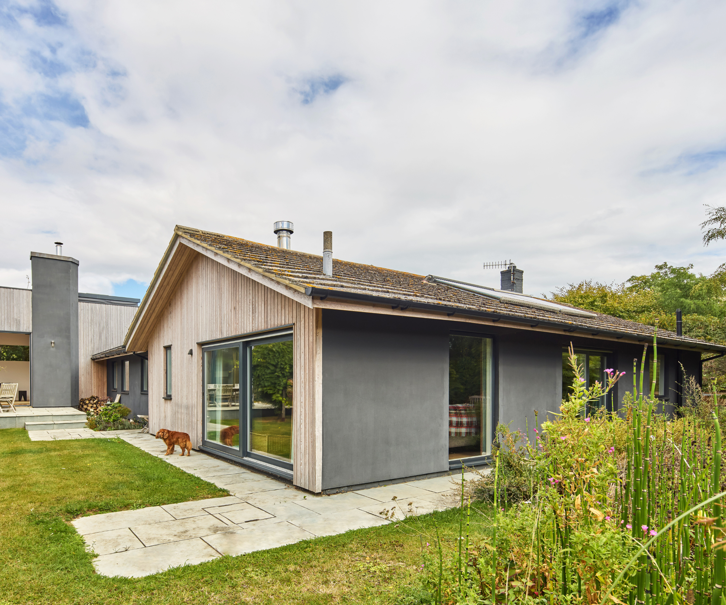 Bungalow exterior with cladding