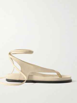 Shel Leather Sandals