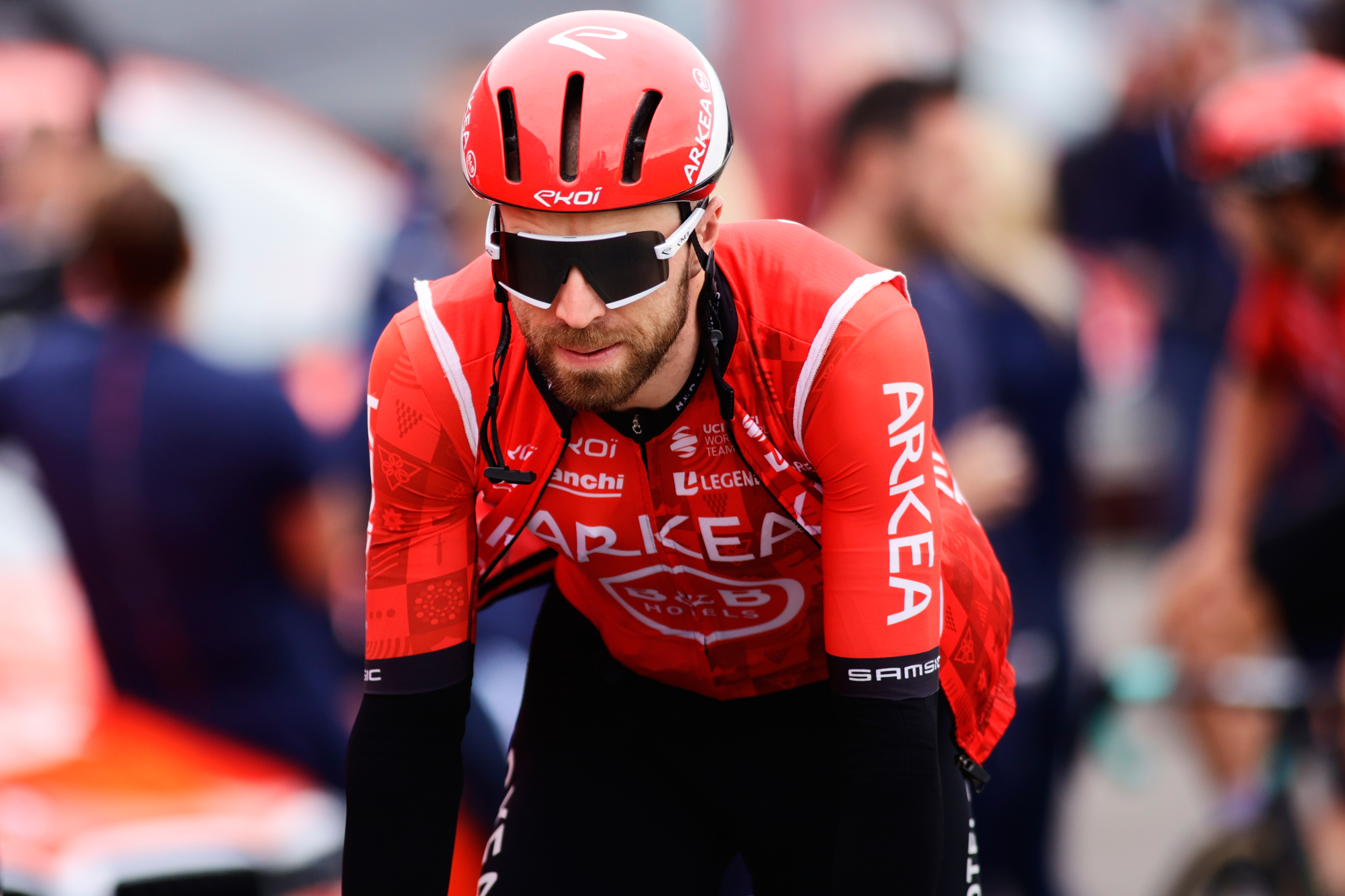 Dan McLay riding for Arkea-B&amp;amp;B Hotels