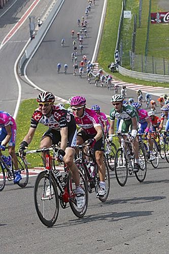 The Giro on the Francorchamps race track
