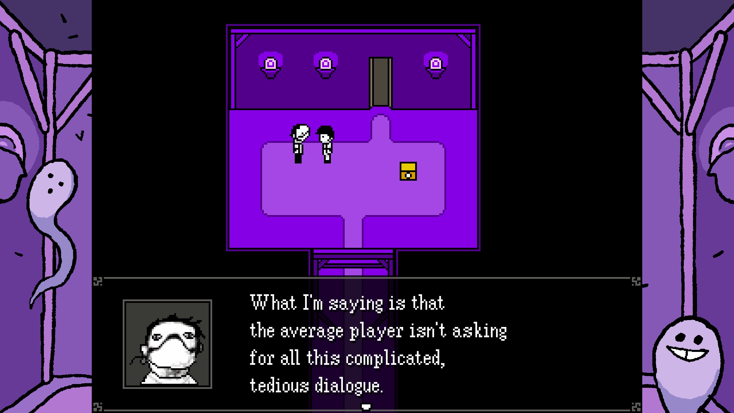The Batter meets the shopkeeper in Zone 1 in OFF