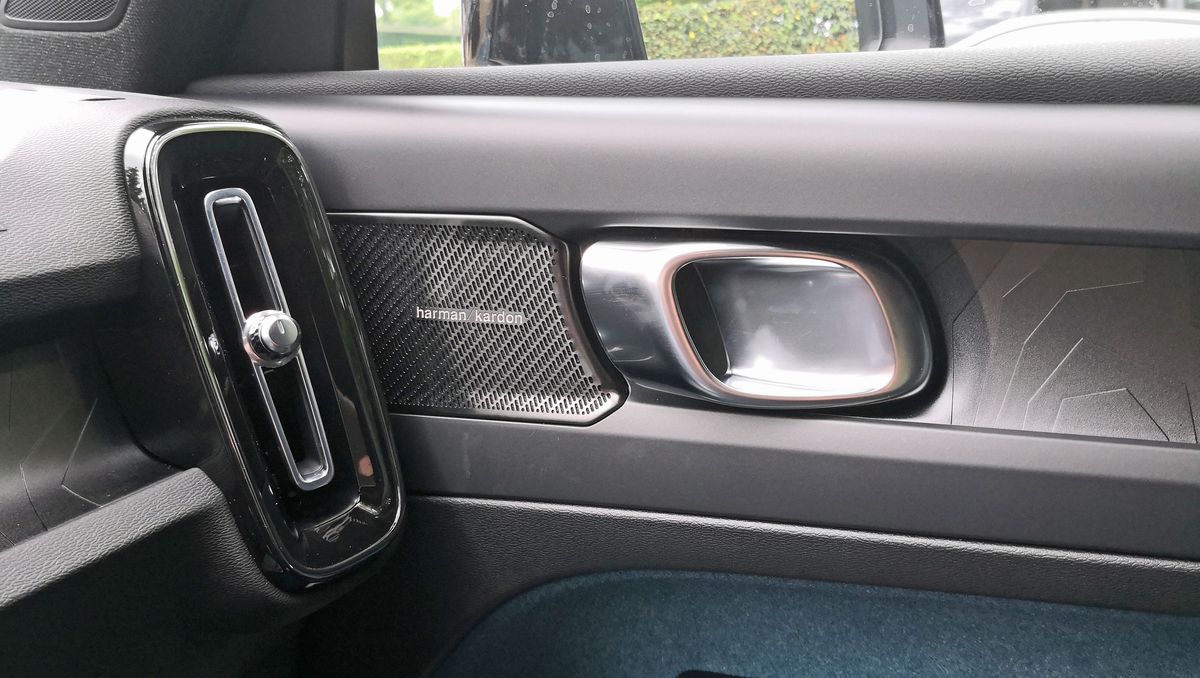 Door handle and speaker