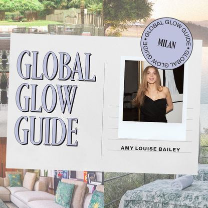global glow guide to milan by amy louise bailey with spas in the background