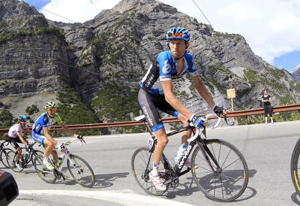 Ryder Hesjedal (Garmin - Barracuda) on the Stelvio