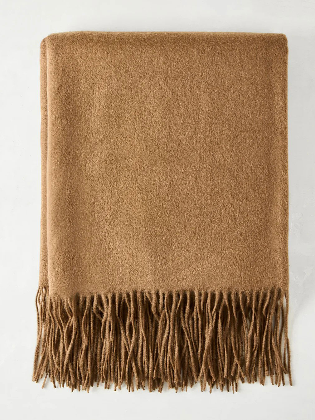 Hudson Grace, Camel Brown Cashmere Throw Blanket