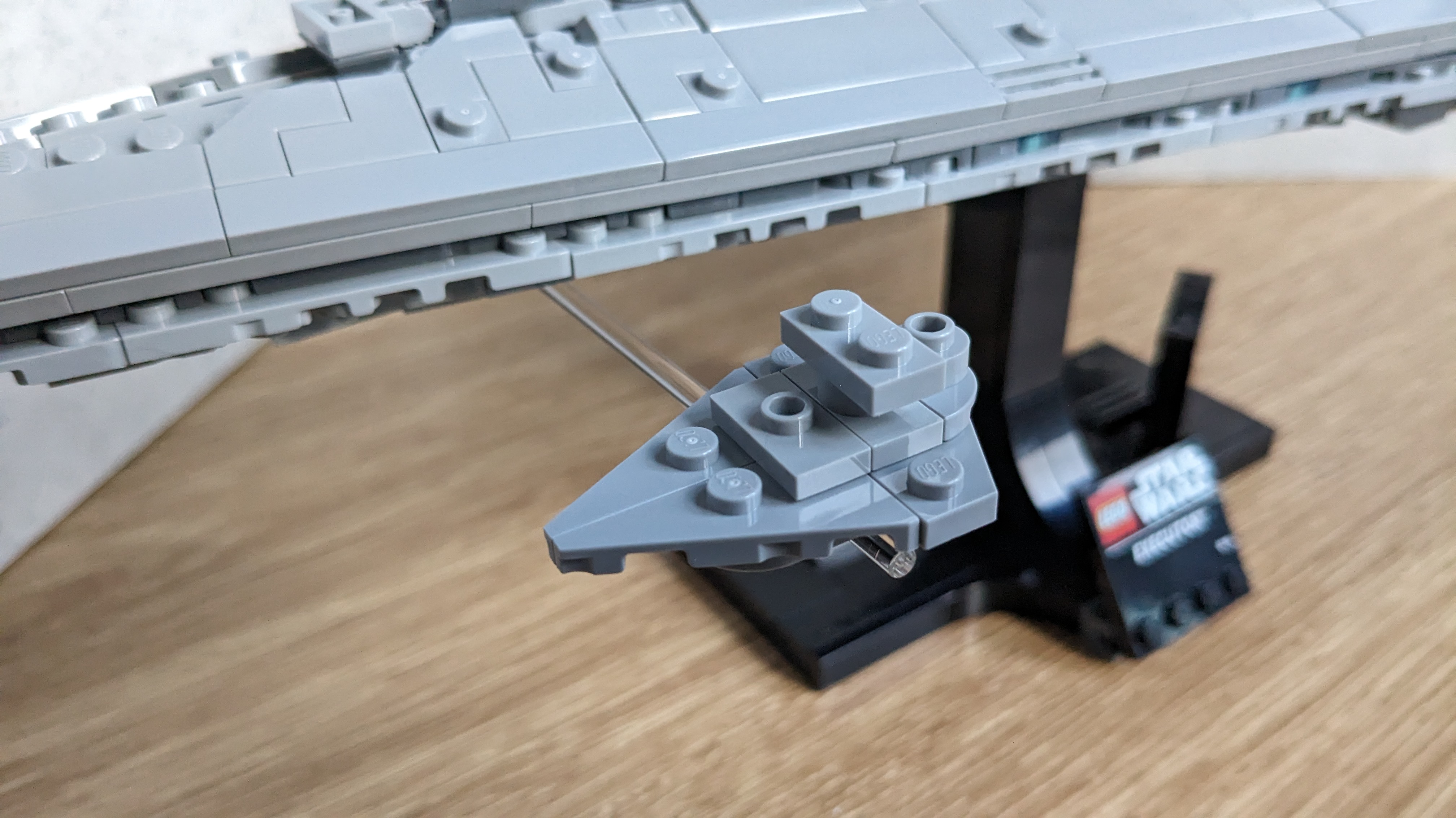 A close-up of one of the 'little' Star Destroyers, giving the Executor a sense of scale.