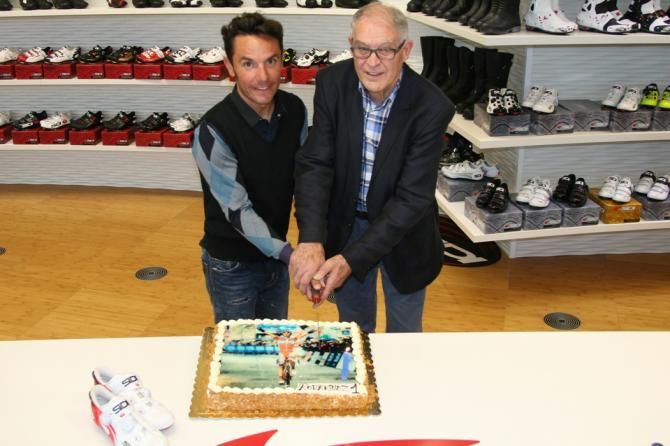 Joaquim Rodriguez and Sidi founder Dino Signori.