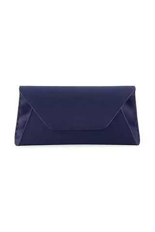 Tyler Ellis Eloise Clutch Small Satin with Silver Hardware
