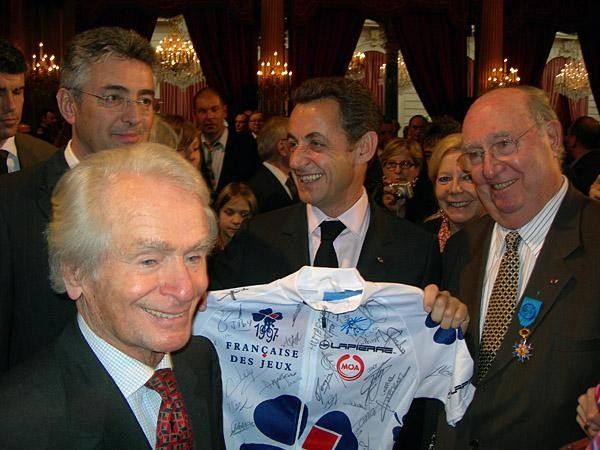 French president Nicolas Sarkozy is all smiles