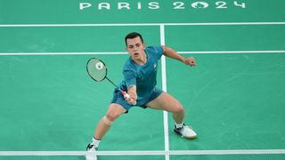 Rogerio Junior Xavier de Oliveira of Team Brazil competes ahead of the Badminton at Paralympics 2024: