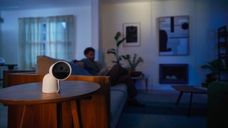 Philips Hue Secure camera on a table