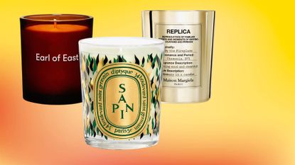 scented candles by Earl of East, Diptyque and Maison Margiela