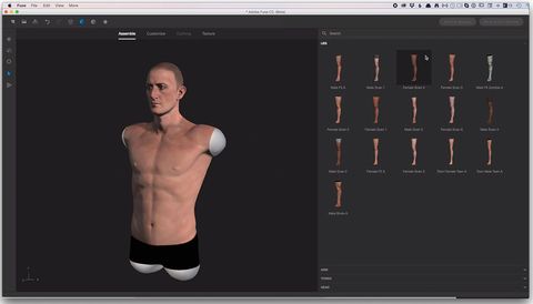 change your character pose in adobe fuse