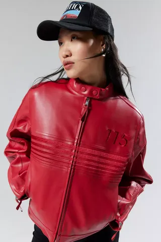 House of Sunny the Racer Faux Leather Moto Jacket