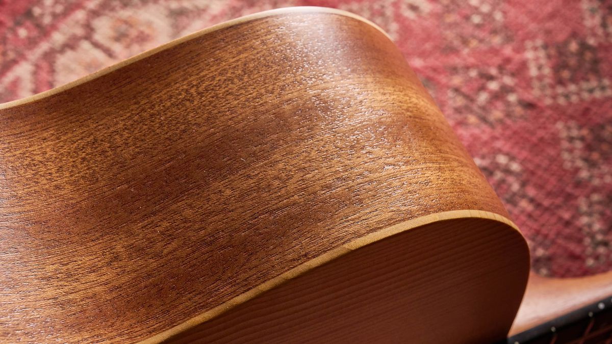 The Taylor Jacob Collier GS Mini is a compact five-string acoustic that encourages players to explore Collier's D-A-E-A-D tuning.