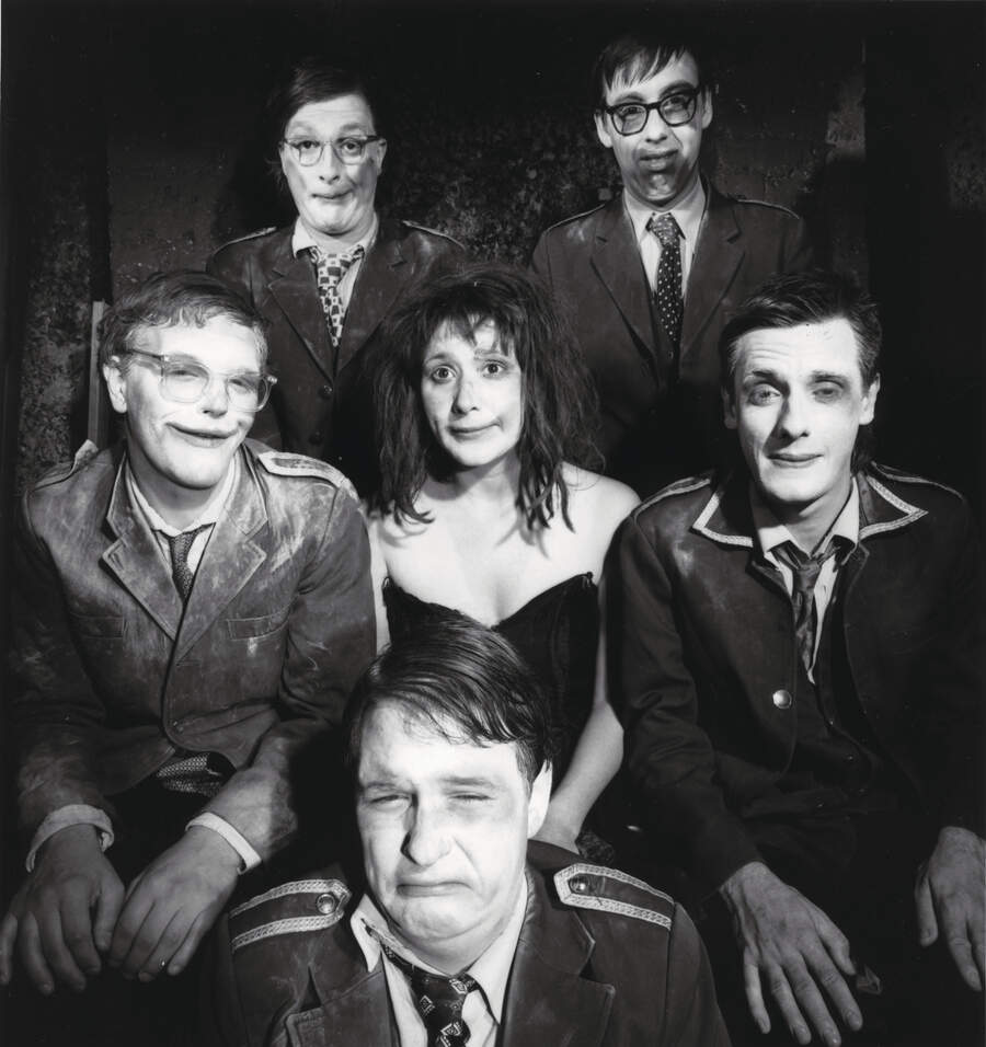 Cardiacs in 1985, group portrait