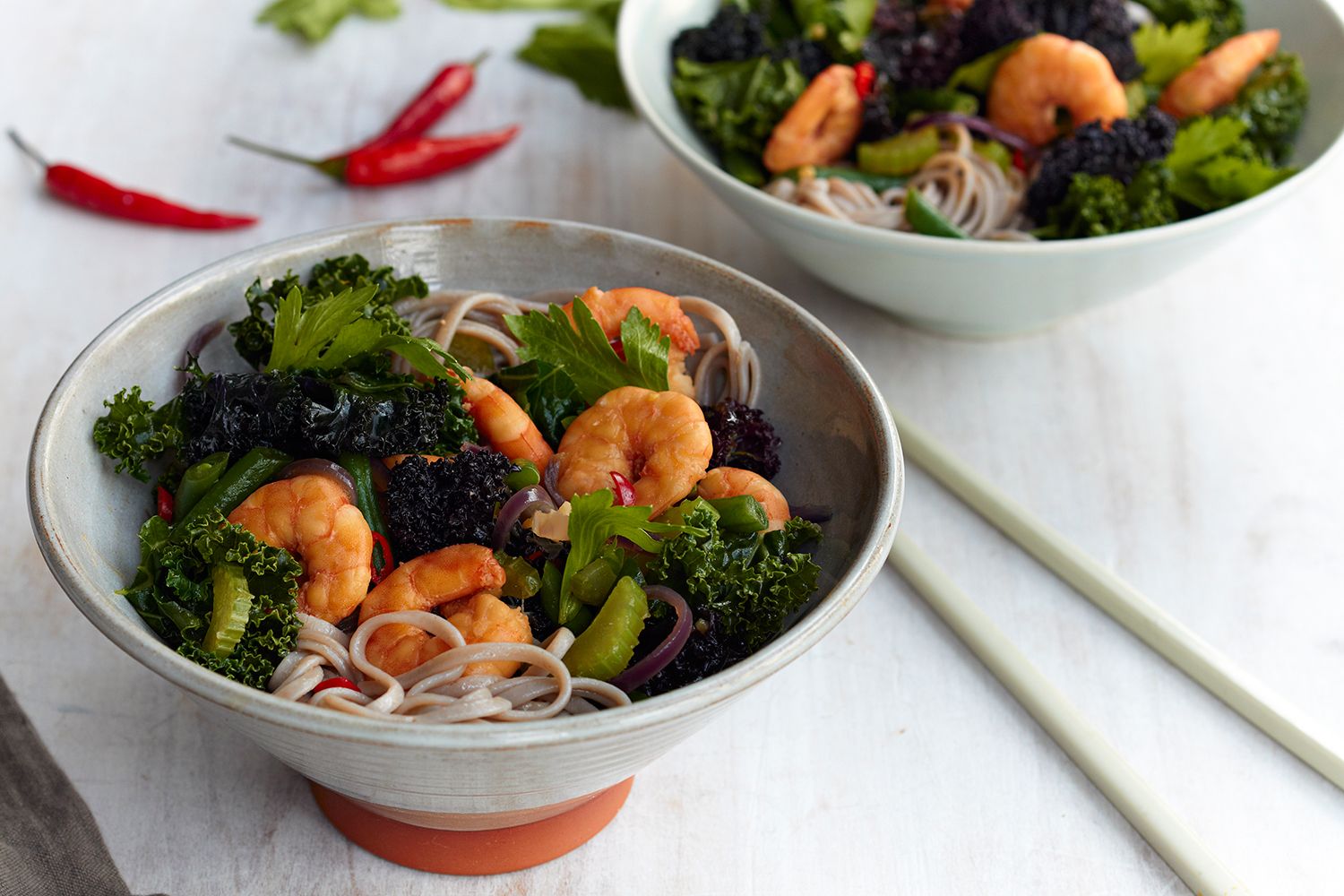 sirt food diet asian king prawn stir-fry