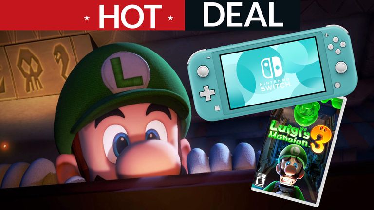 switch lite with luigi's mansion 3