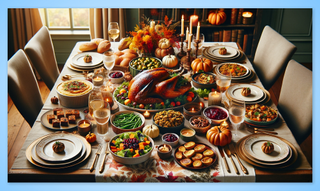 AI generated image of the full table setting made using SDXL 1.0