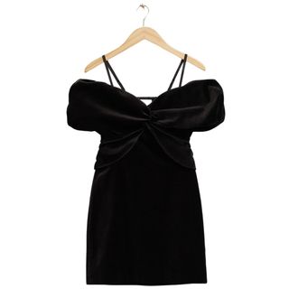 & Other Stories Off-Shoulder Velvet Mini Dress