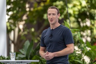 Meta CEO Mark Zuckerberg pictured during the Meta Connect event in Menlo Park, California, US, on Wednesday, Sept. 27, 2023