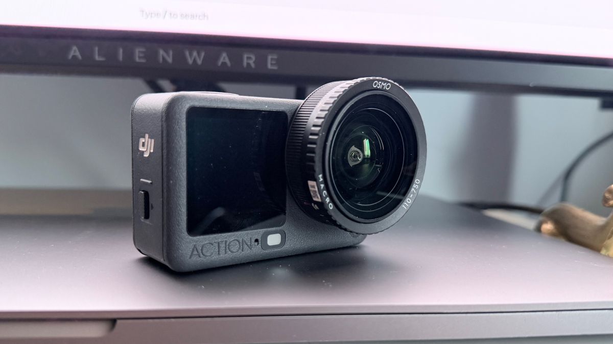 The DJI Osmo Action 6 with its macro lens fitted
