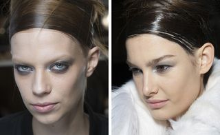 The softly blended, silver eye at Donna Karan was designed to emulate a woman out on a New York night.