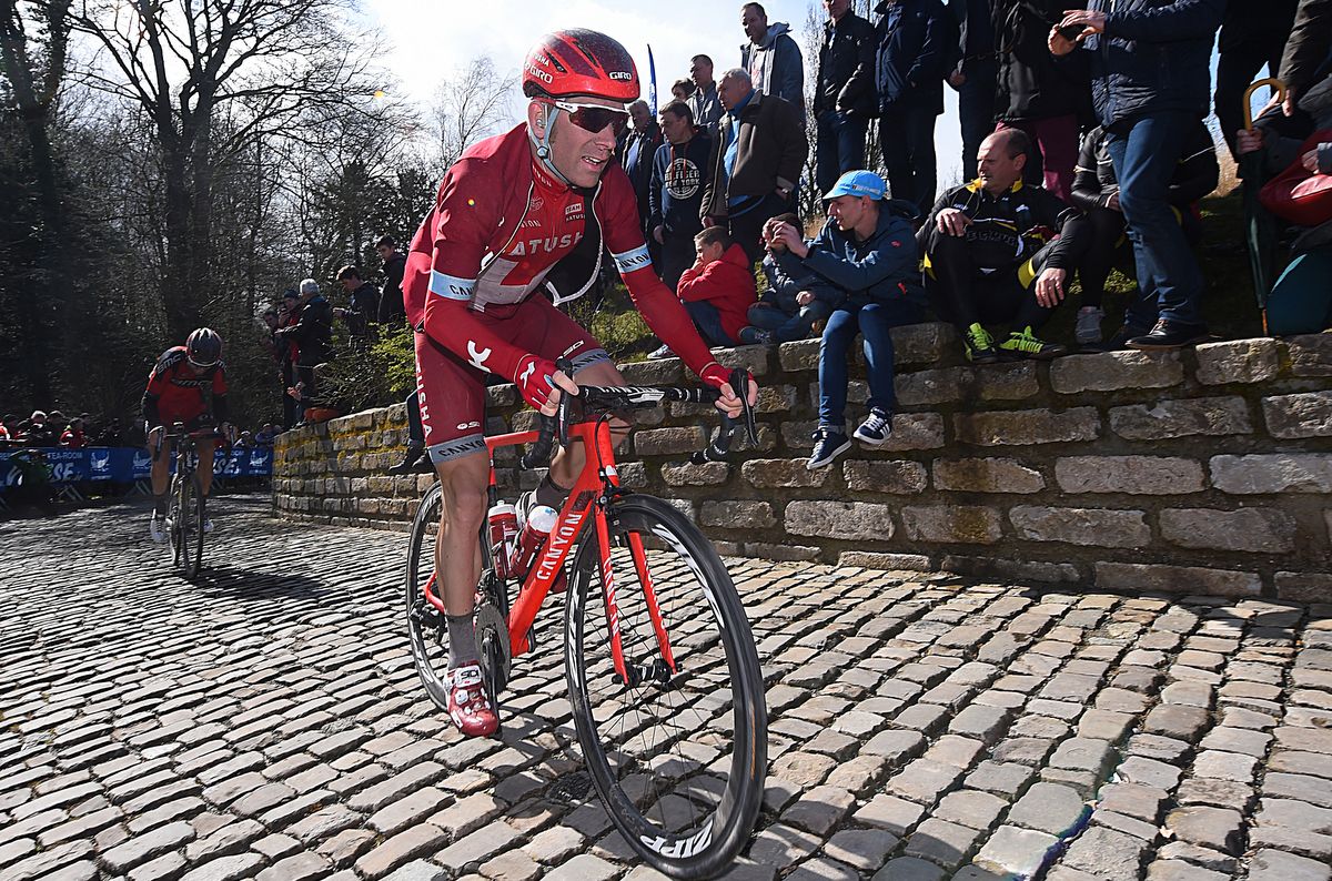 Michael Morkov (Katusha) on the Muur van Geraardsbergen