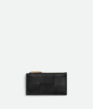 Women's Cassette Zipped Card Case in Black