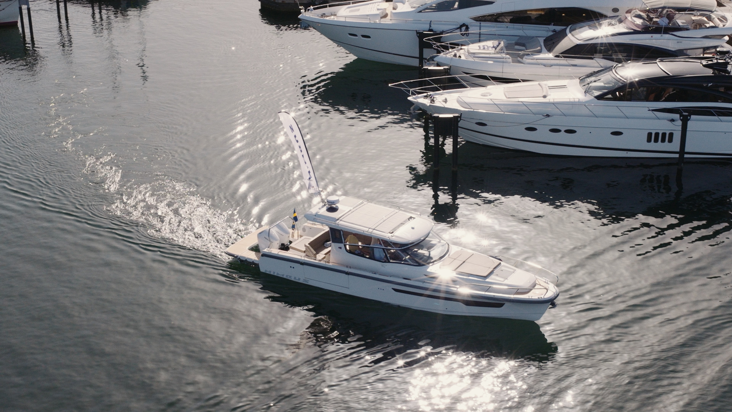 The Aurora Yacht Show in B&amp;aring;stad Harbour, Sweden