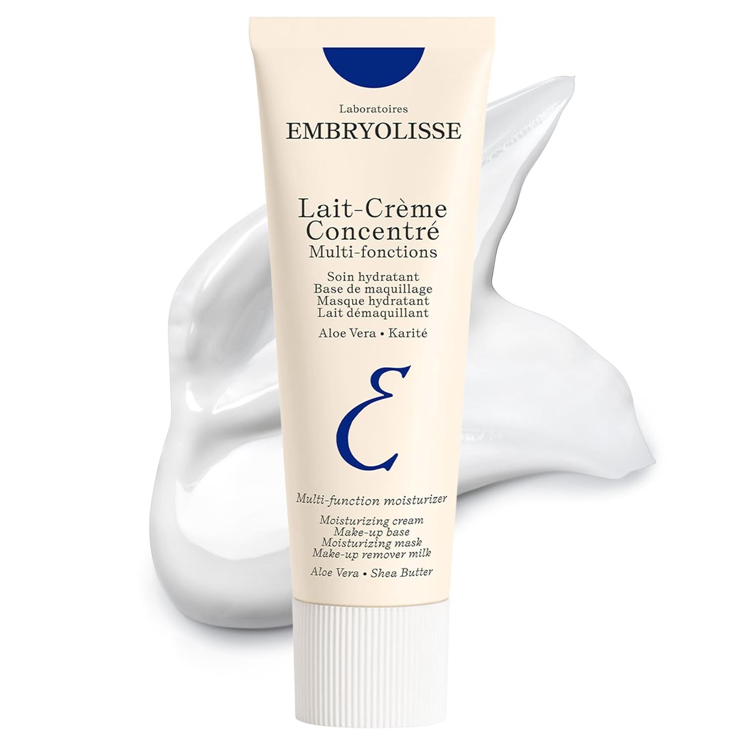 Embryolisse Lait-Crème Concentré, Multifunction Daily Face Moisturizer and Makeup Primer, Suitable for All Skin Types. French Face Cream With Shea Butter & Aloe Vera. Travel Size