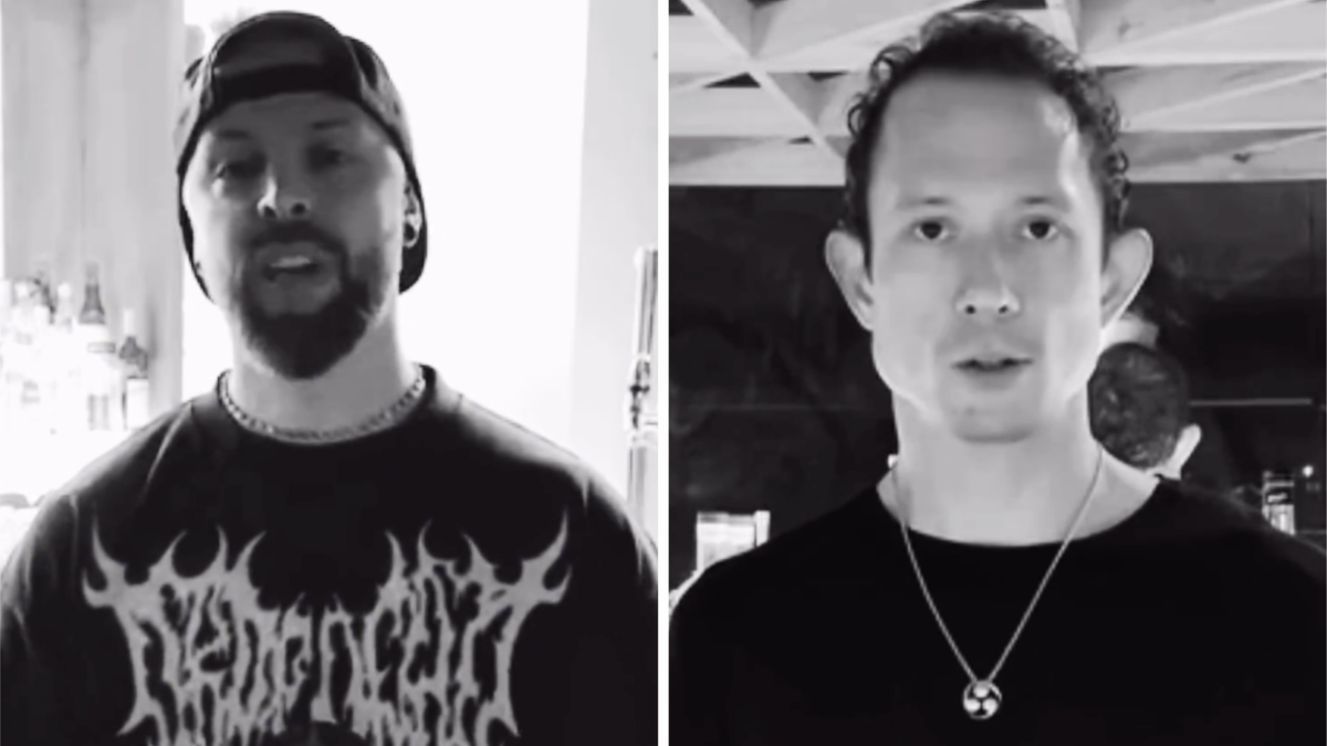 Matt Tuck of Bullet for My Valentine and Matt Heafy of Trivium