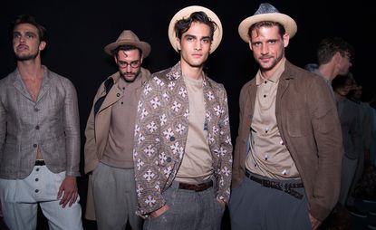 Backstage Giorgio Armani S/S 2017