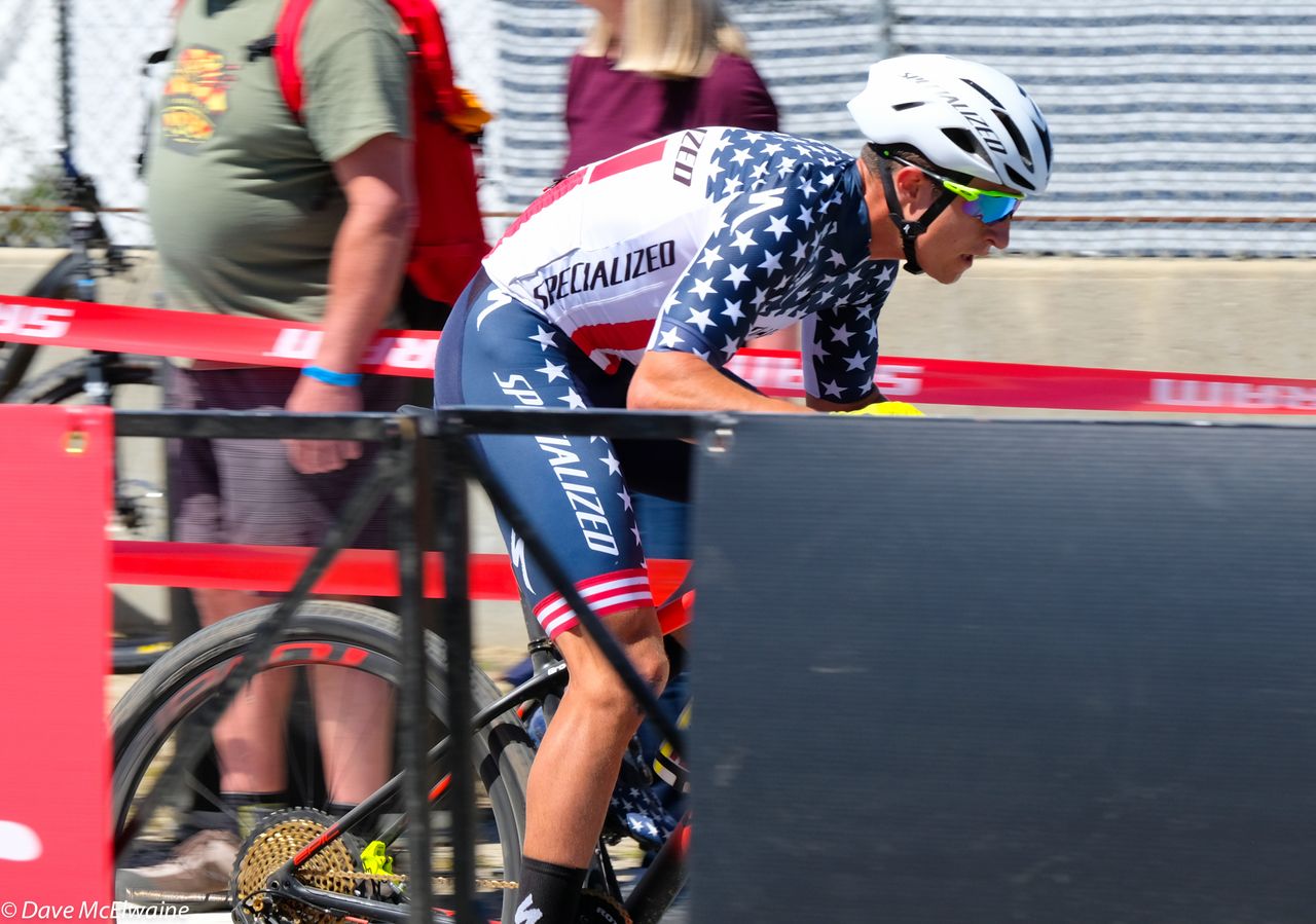Howard Grotts (Specialized) attempted to bridge up to Rohrbach but was unsuccessful