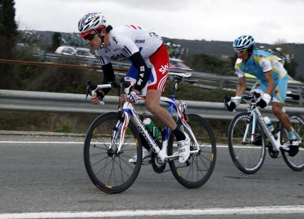 Geraint Thomas (Great Britain) out of the saddle