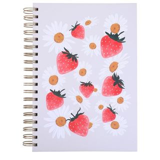 The Strawberry B5 Wiro Chunky Notebook from The Range