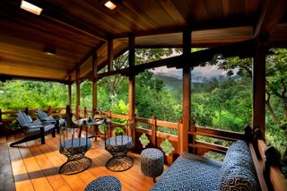 andBeyond Punakha River Lodge Tented Suite deck