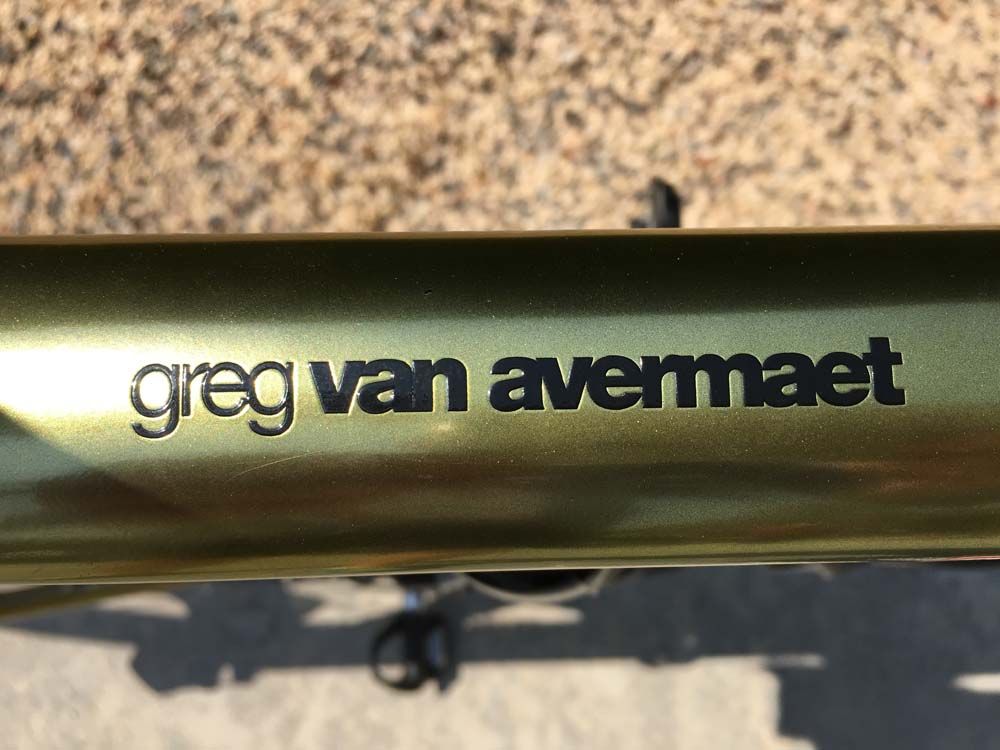 This is Greg van Avermaet's bike