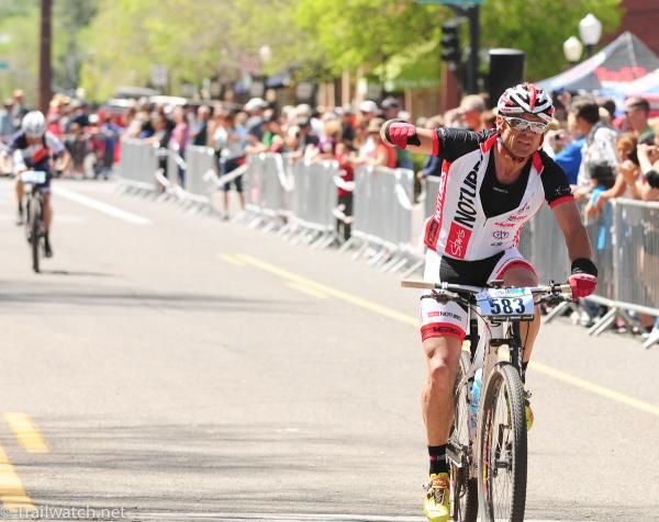 Kenny Wehn (NoTubes) finishing first in the "geared" division for the second year in a row