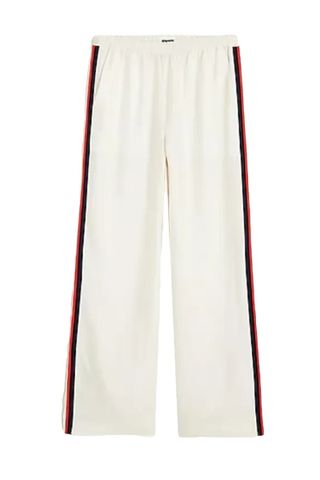 Stratus Side-Stripe Pant in Textured Satin